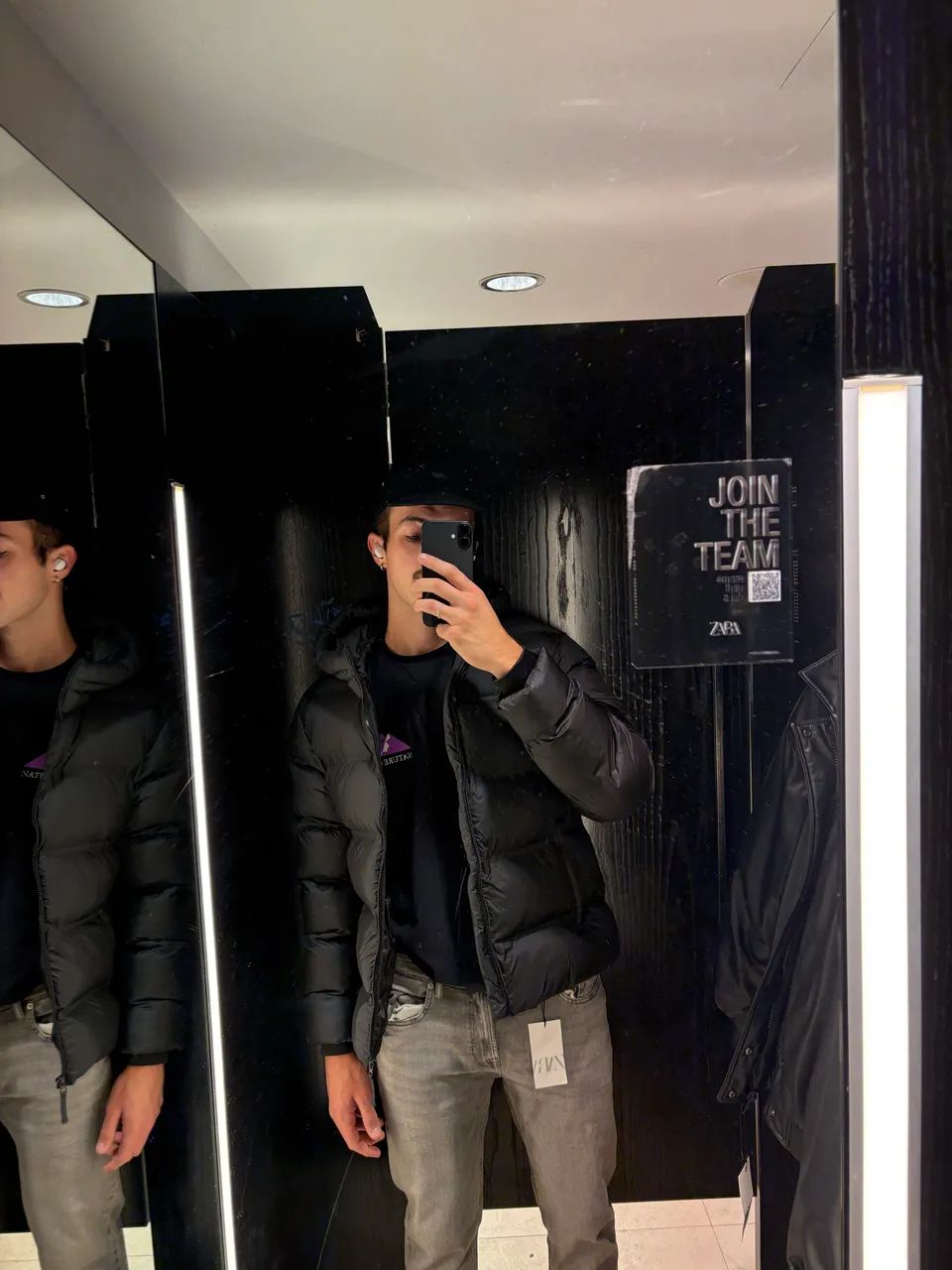 Jaqueta Zara preta original 