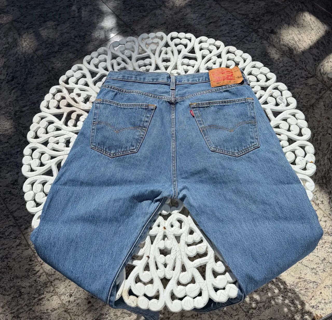 Calça Jeans Levi?s Reta 44 - Azul - Foto 3