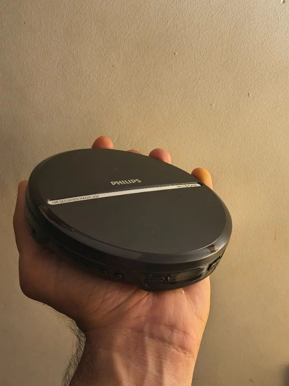 cd player / discman philips com proteção de choque e mp3 - funcionando 100% + capa