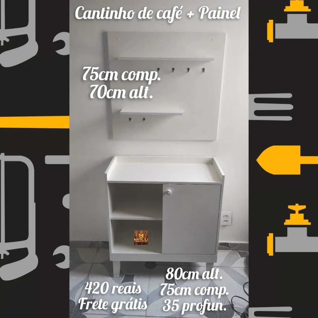 Cantinho do café + painel 