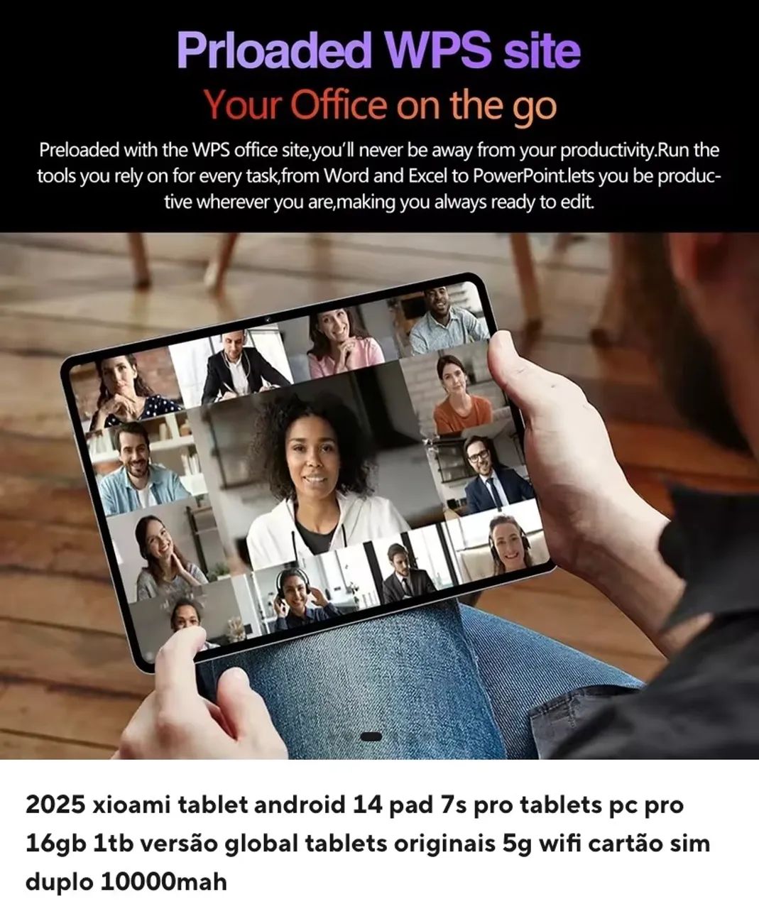 Zipamos tablet Android 14 PAD7s Pro