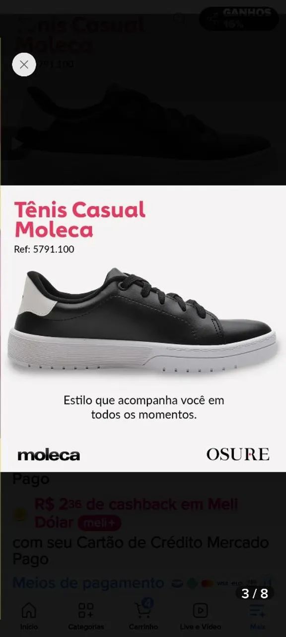 Tênis casual  - Foto 2