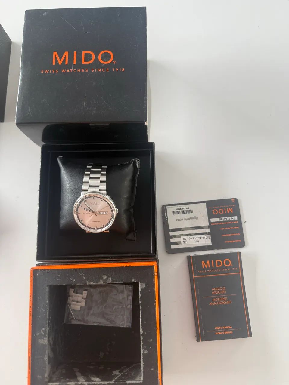 Relógio Mido Commander Automático Datoday - Caixa e Almofada Originais - Foto 2