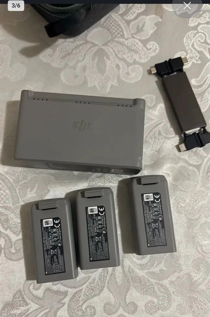 Drone DJI Mini 2 com combo fly more 3 baterias na caixa - Foto 3