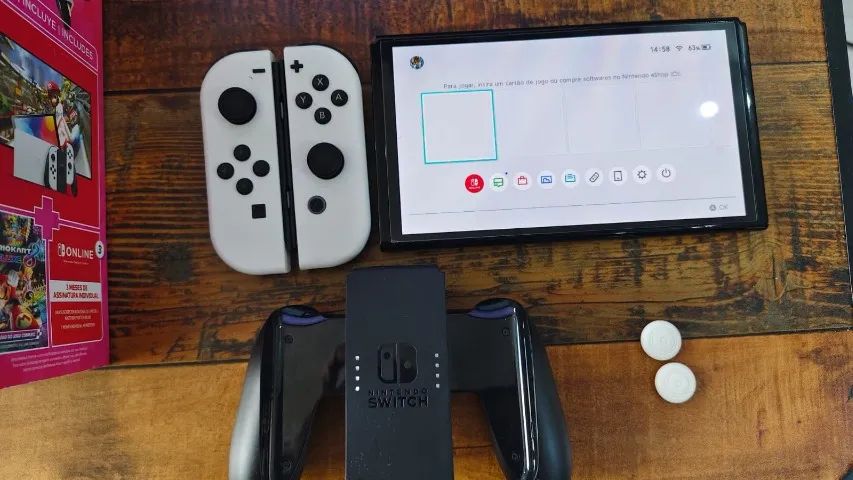 Nintendo switch Oled original Impecável - Foto 3