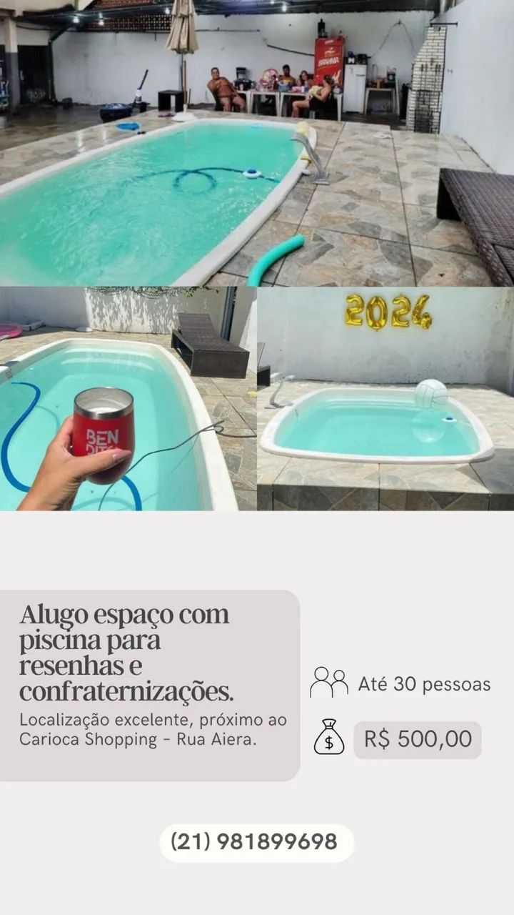 Alugo espaço COM e SEM piscina para festas e confraternizações - Foto 2