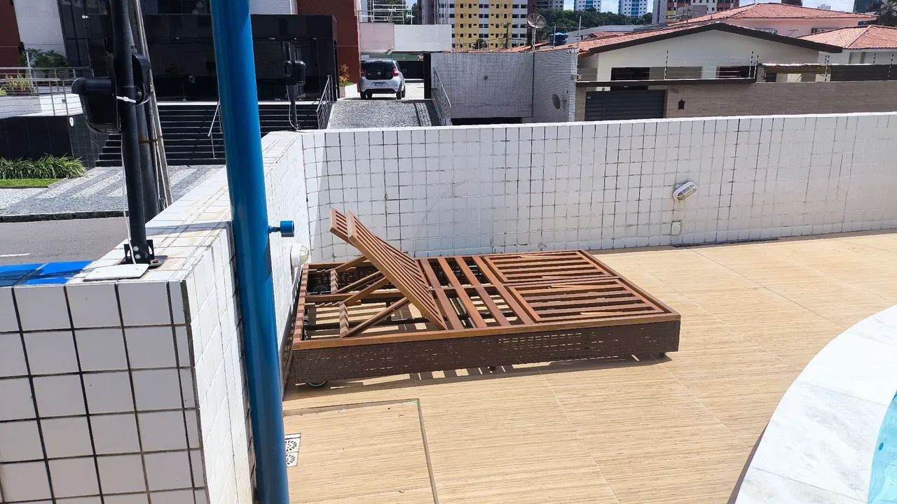 Espreguiçadeira dois lugares com almofada  - Foto 3