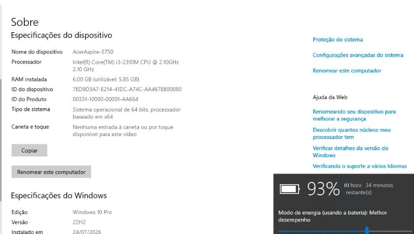 Notebook Acer 5750 - i3 - Foto 4