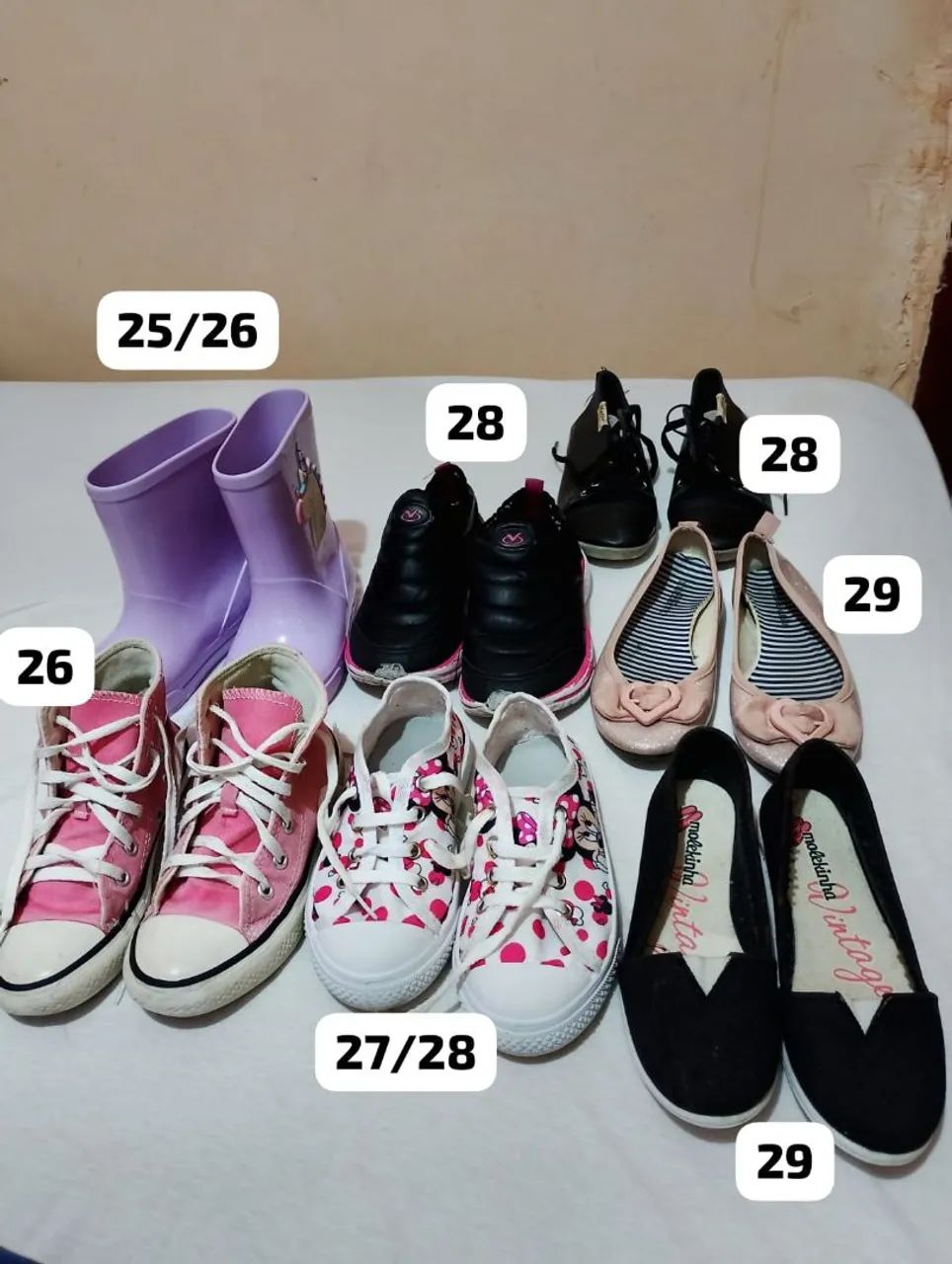 Bota,tênis,sapato infantil usados 