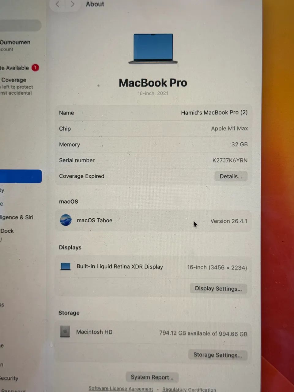 MacBook Pro 16 M1 Max  - Foto 2