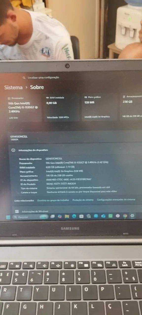 Notebook Samsung i5 1135G7 8Gb ram 256Gb SSD - Foto 4