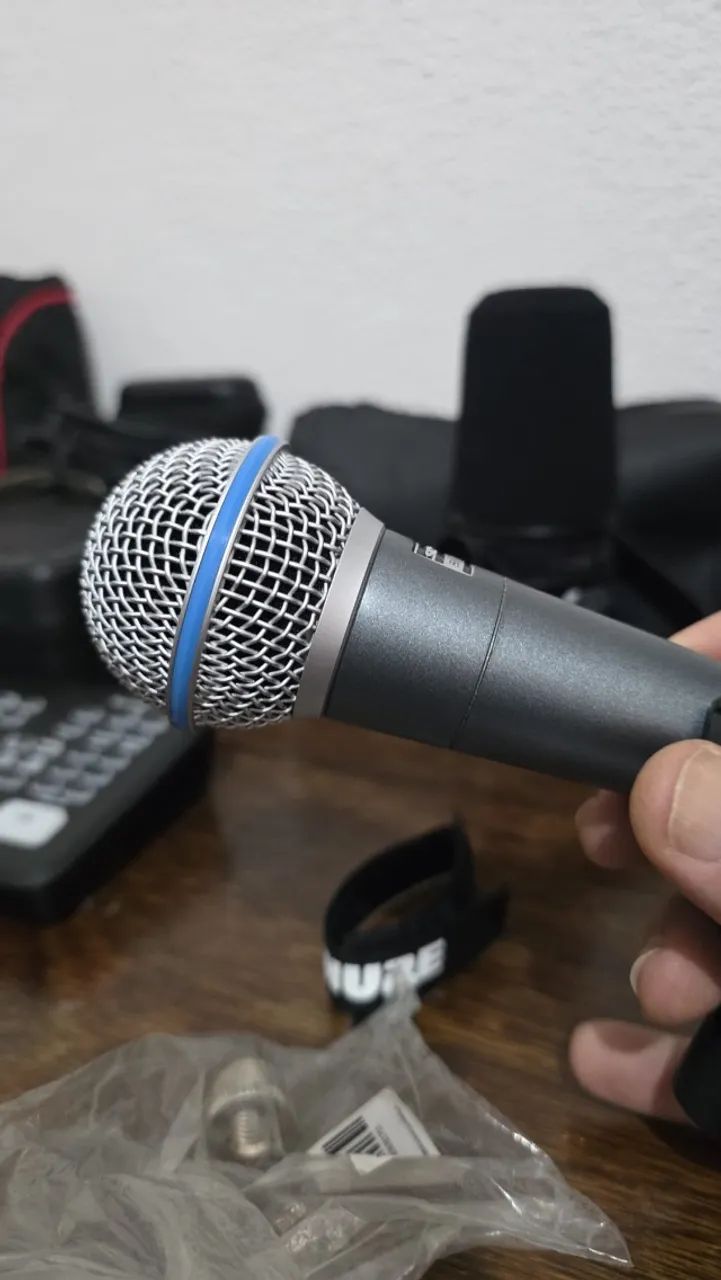 Microfone Shure Beta 58A, Original como novo - Foto 4