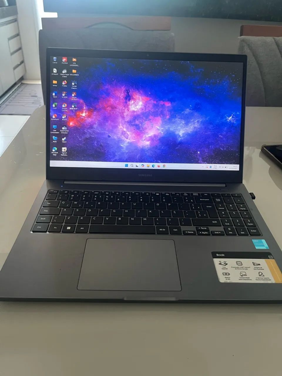 Notebook Samsung Book com SSD
