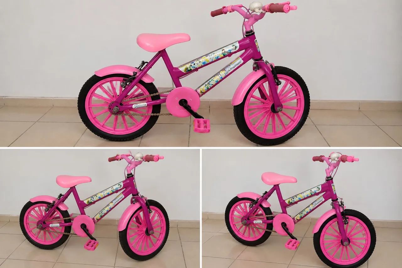 Bicicleta Infantil aro 16 rosa 