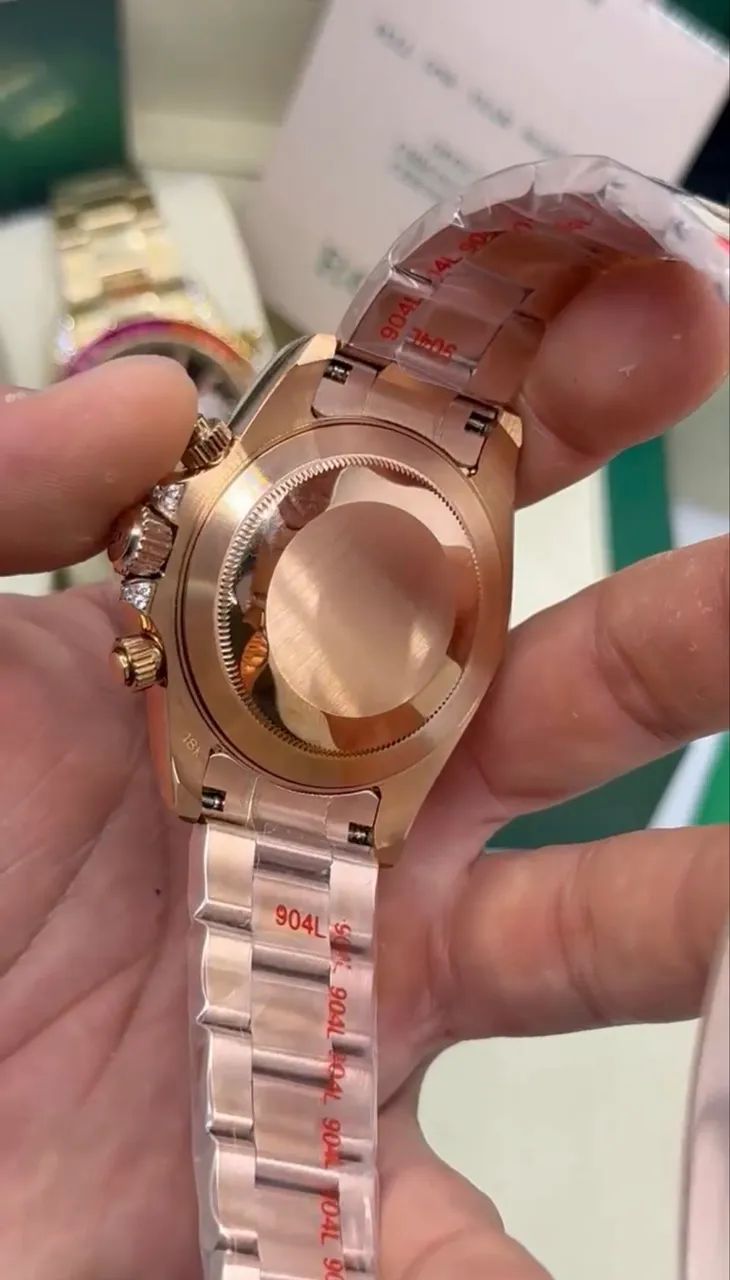 Relógio Rolex Daytona Rainbow 40mm Completo com Caixa - Foto 5