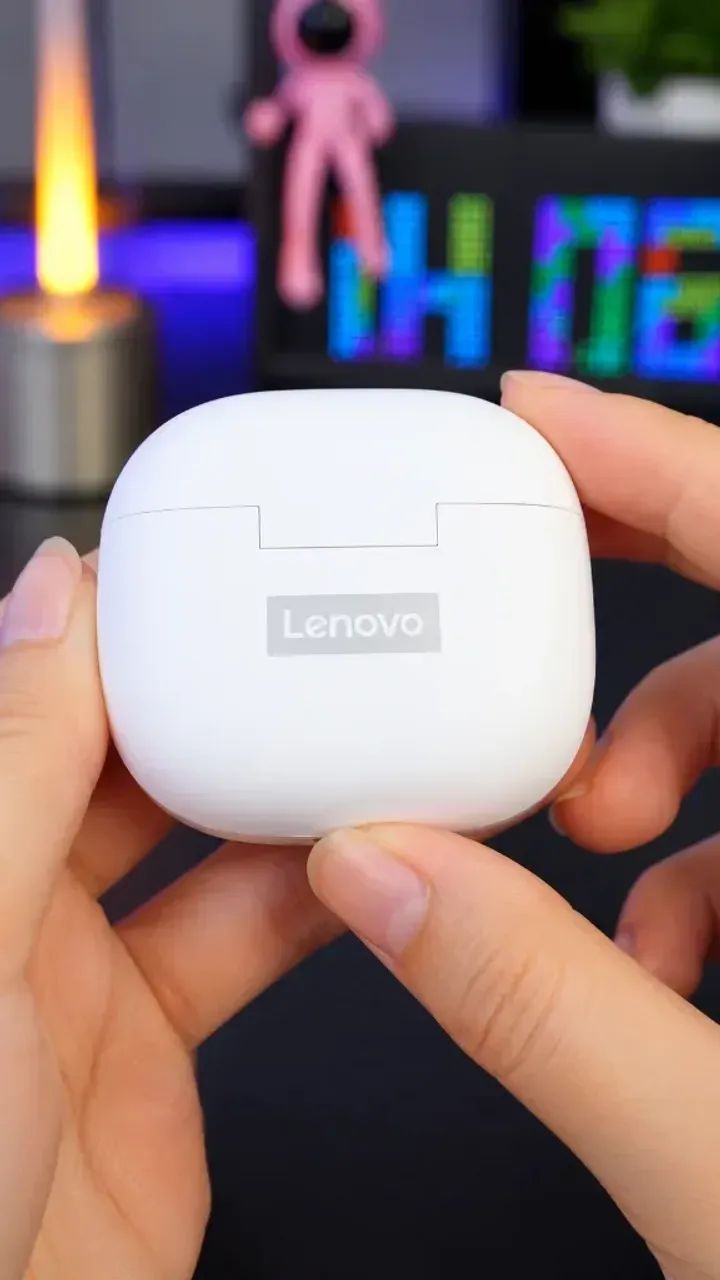 Fone Lenovo LP3 Pro Bluetooth 5.3 TWS Hi-Fi com Microfone - Branca - Foto 3