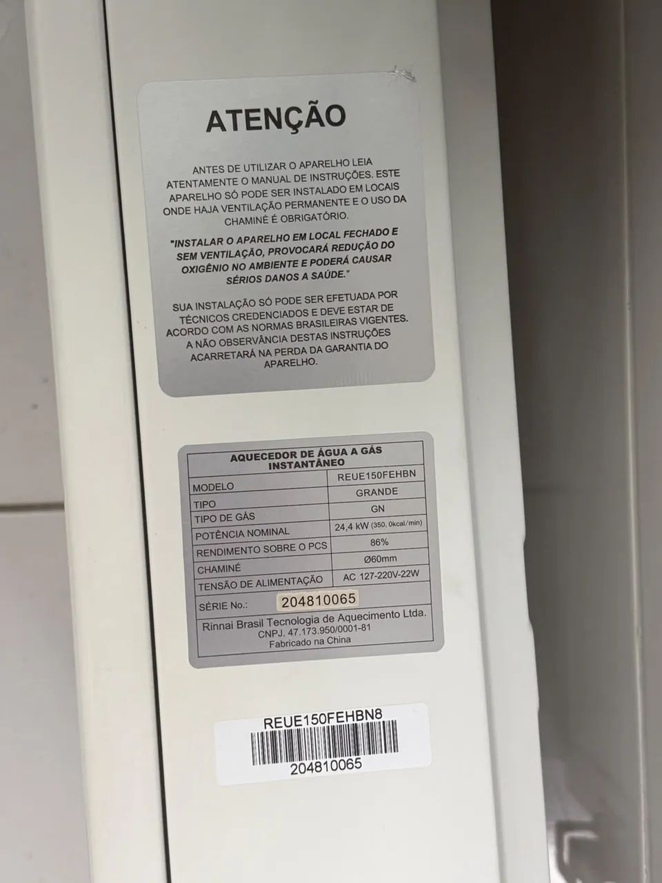 Aquecedor Rinnai E15 - Foto 2