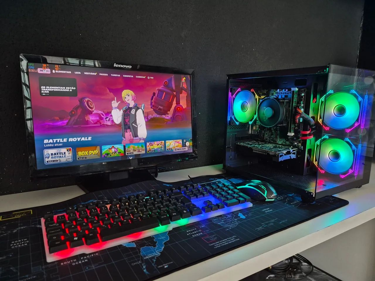 Pc gamer completo 9° geração com garantia