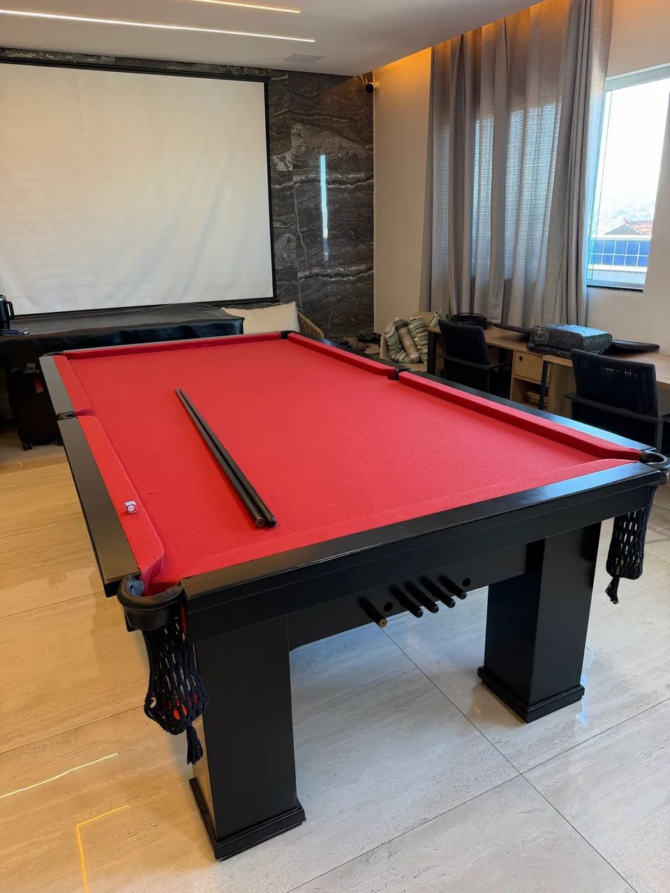 Mesa de Sinuca Profissional 2,80m em Ardósia - Excelente Estado - Foto 2