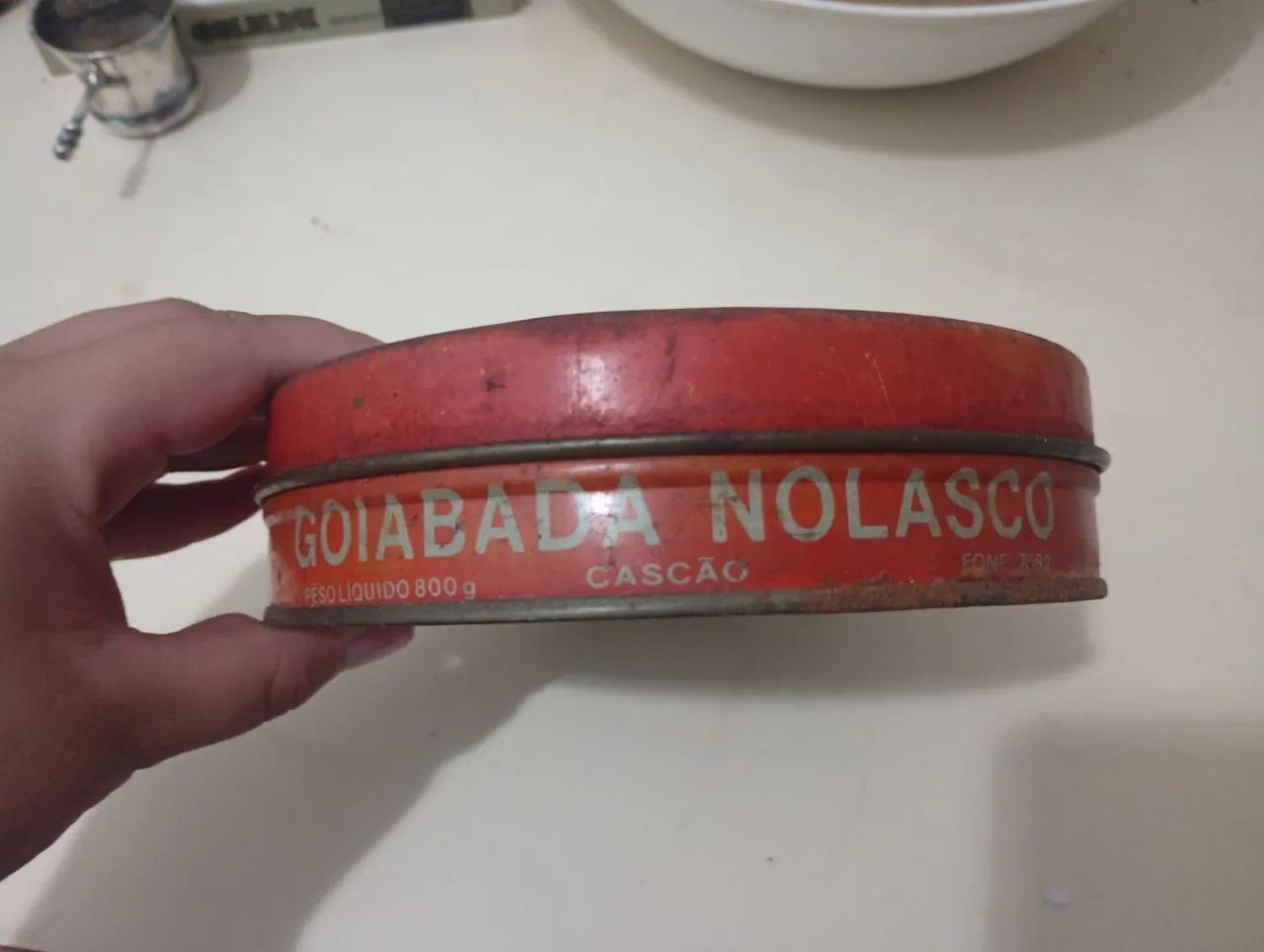 Ou lata de goiabada antiga goiabada Nolasco  - Foto 3