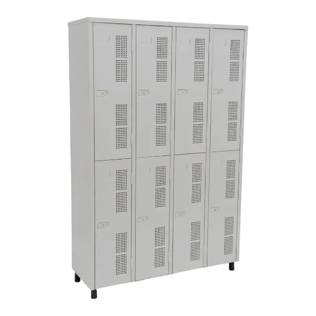 Roupeiro de Aço 8 Portas Grandes - Armário de Aço 8 Portas Grandes - Vestiário de Aço