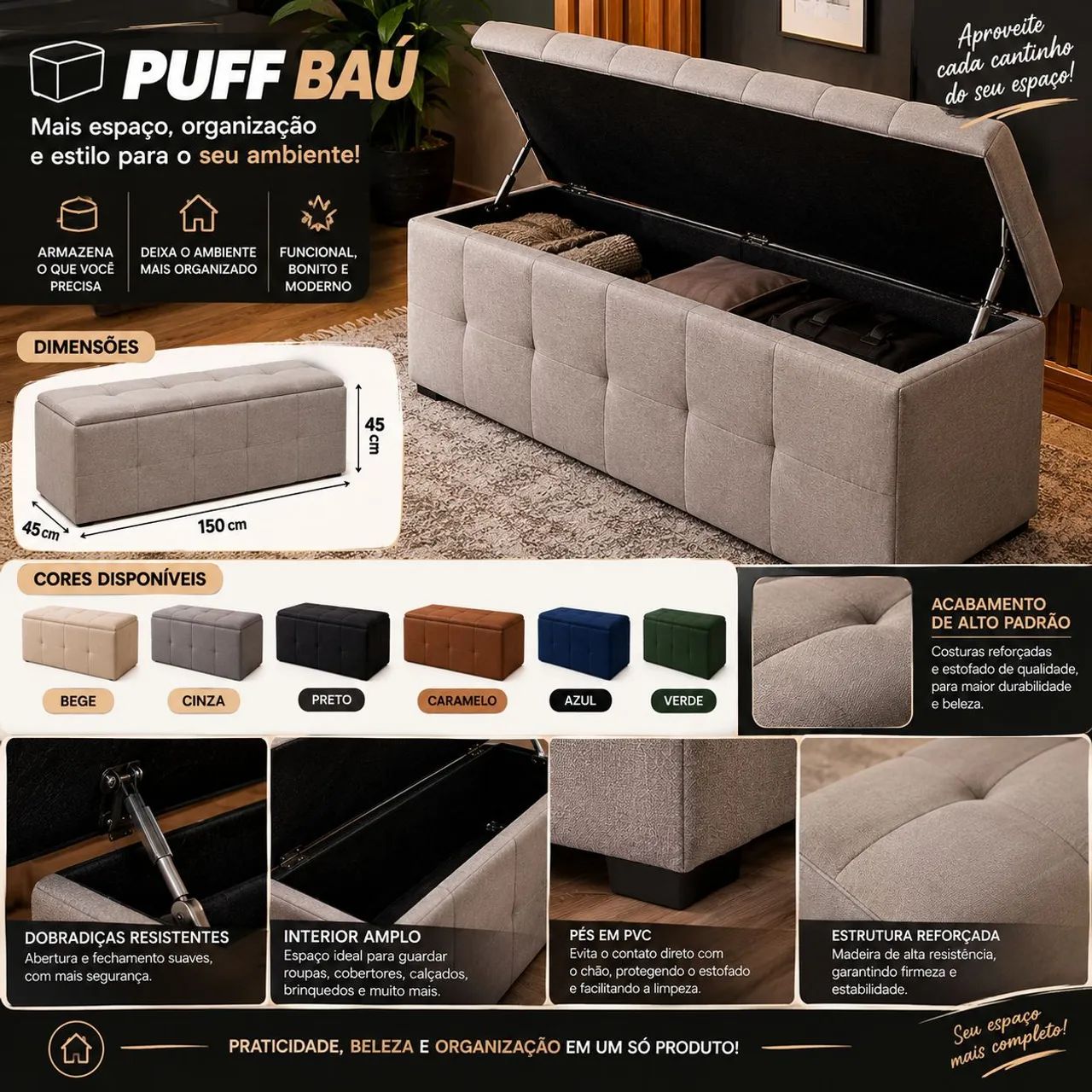 Puffs e puffs bau