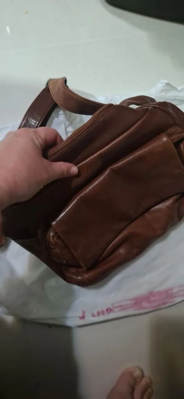 Bolsa de couro italiano  - Foto 2