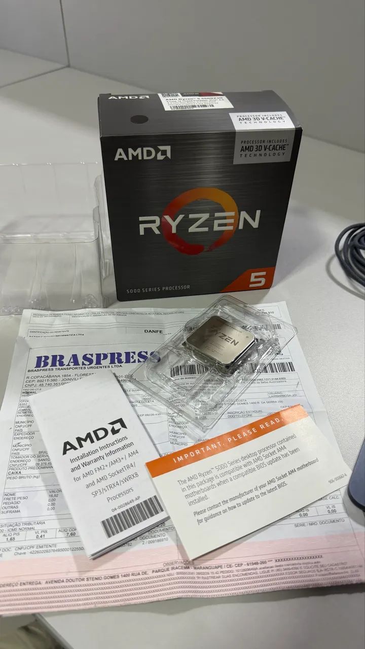 Processador AMD Ryzen 5 5500X3D com Nota Fiscal - Foto 3