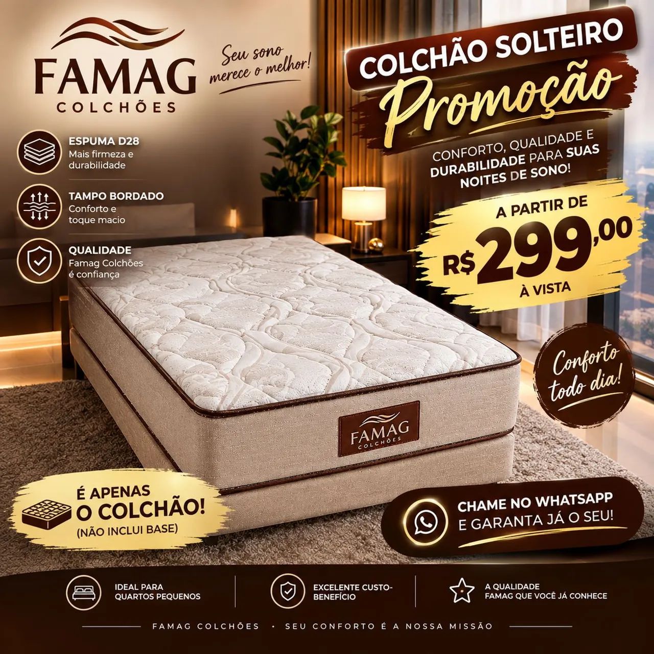Colchão solteiro 