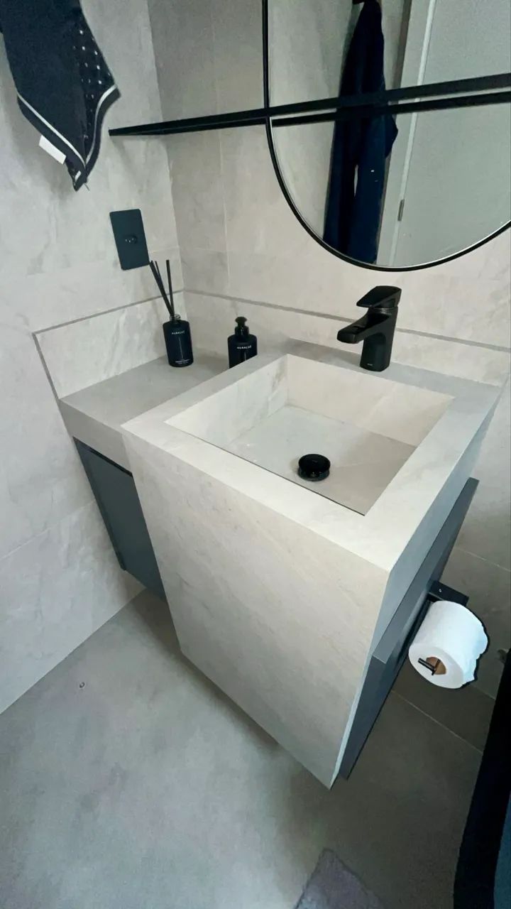 Pias, nichos e bancadas em porcelanato - Foto 3