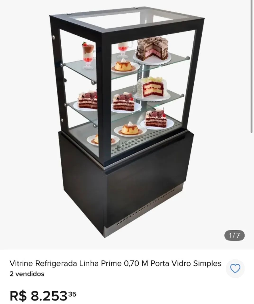 Vitrine Refrigerada Linha Prime 0,70 M vidro anti-embaçamento - Foto 2