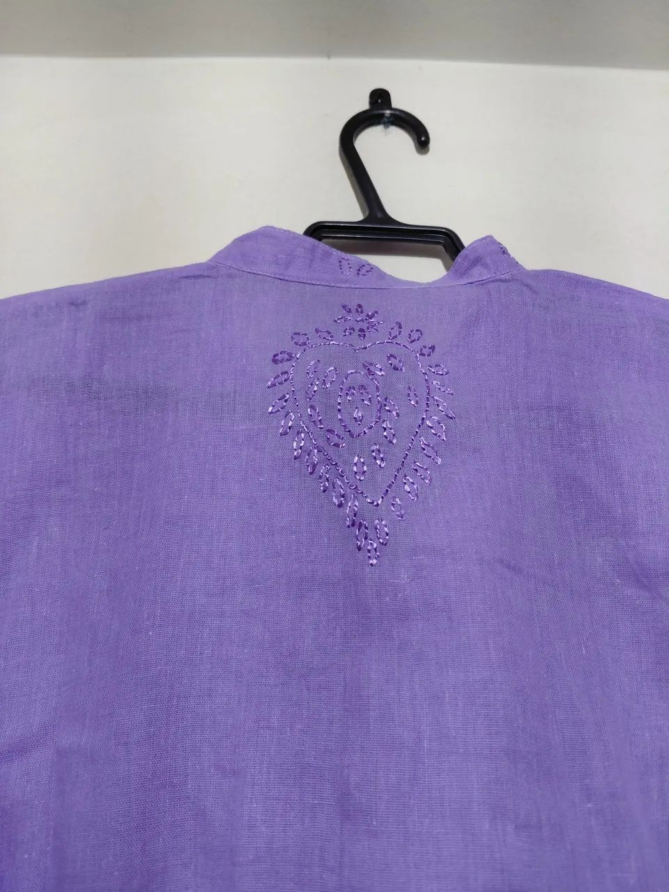 Blusa Algodão Lilás com Bordado - Foto 3