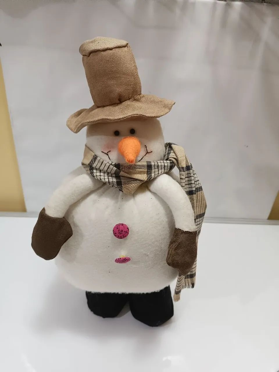 Boneco de neve artesanal 