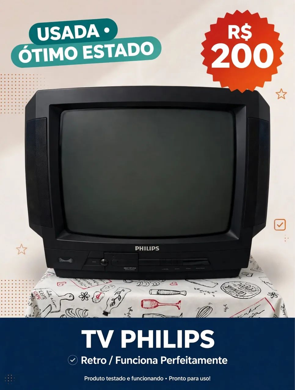TV Philips retrô 