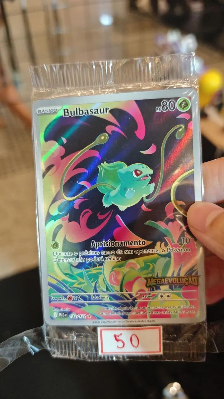Carta pokémon bulbassauro 