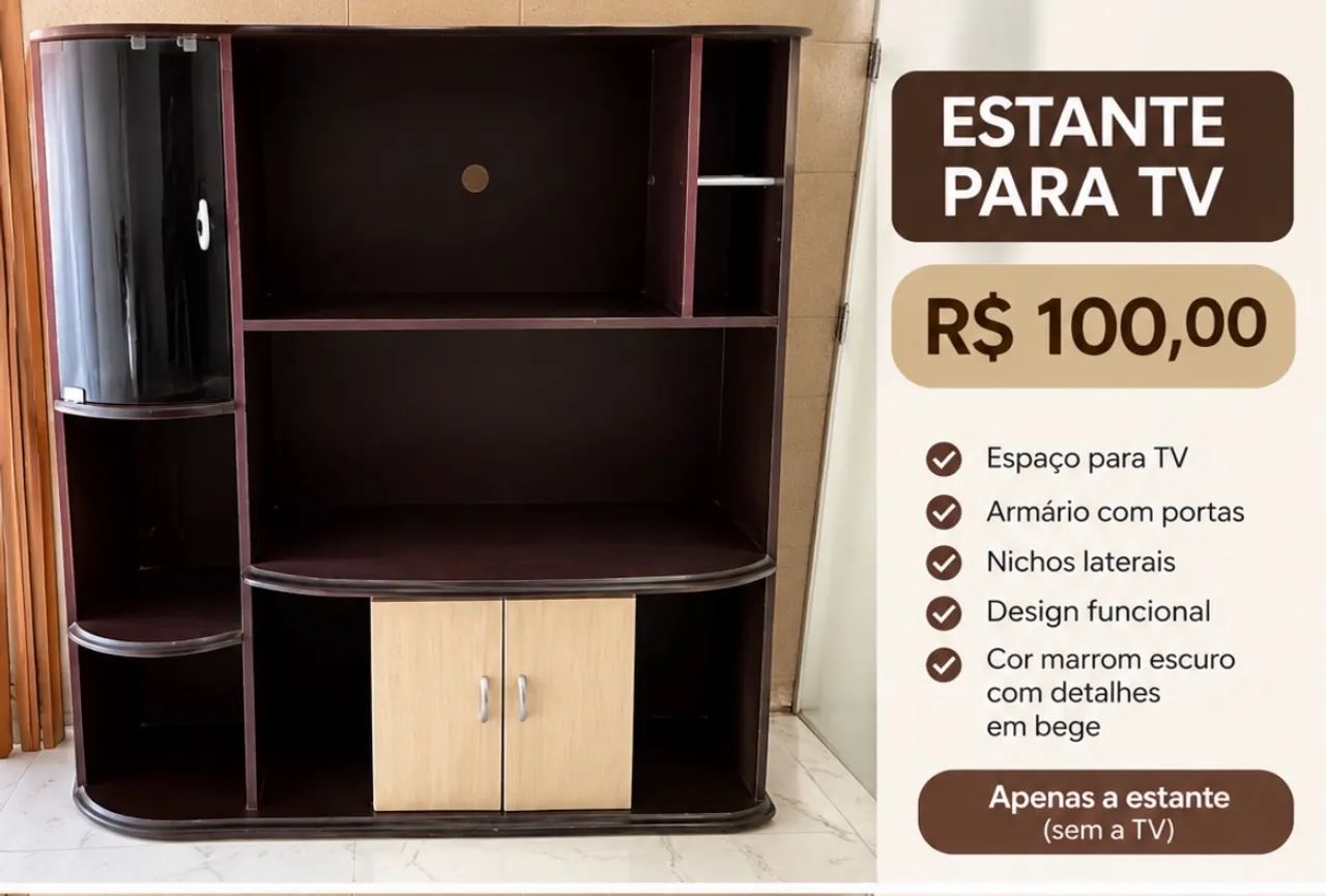 Estante + tv - Foto 2