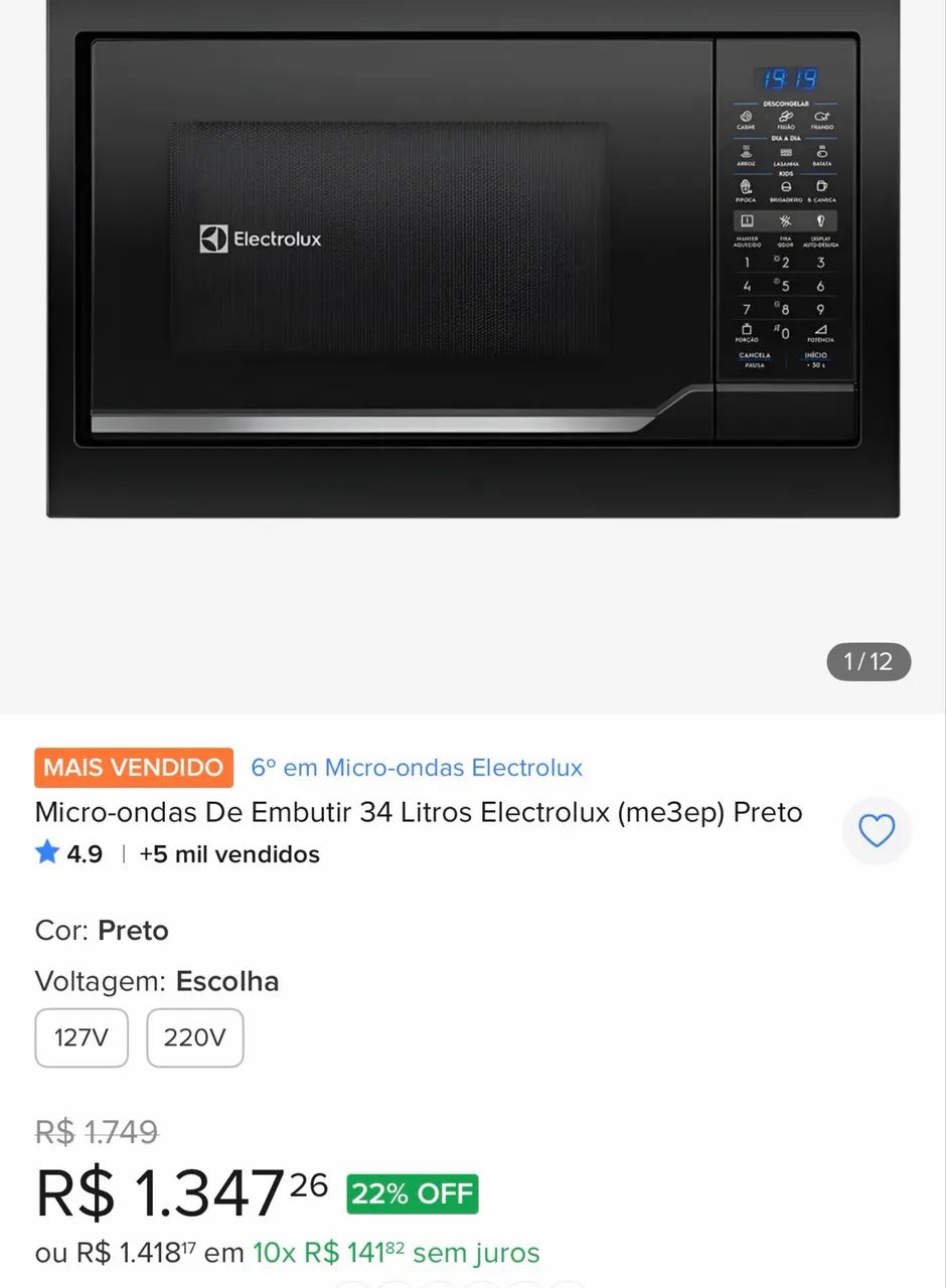 Microondas Eletrolux de Embutir - Foto 4