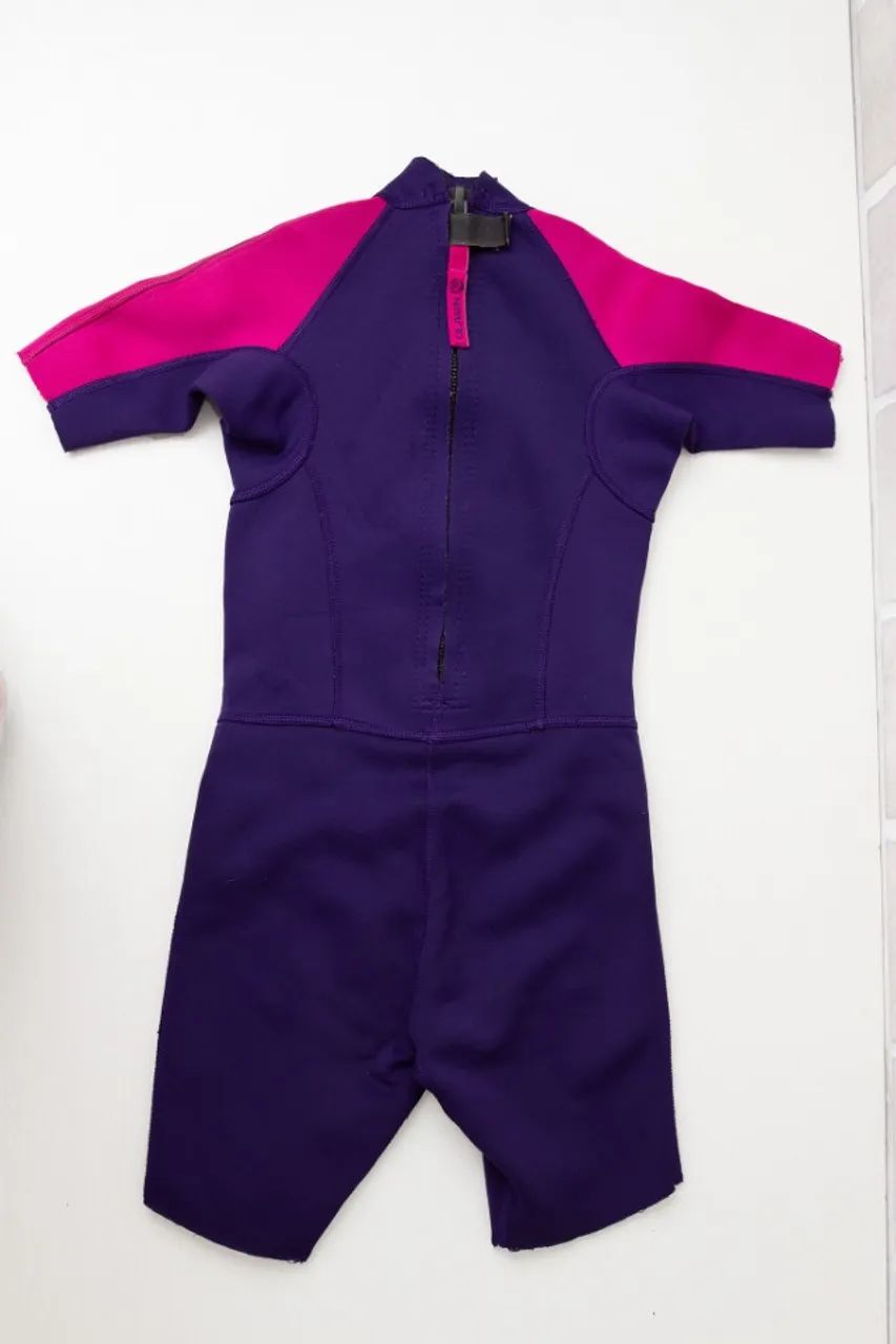 Roupa de neoprene olaian roxa e rosa - Foto 2