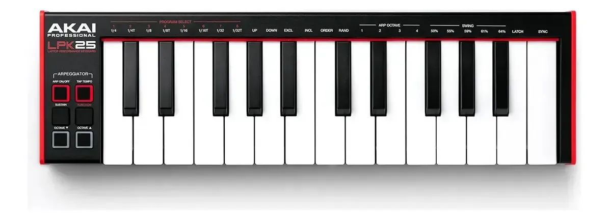 Controlador Midi Lpk25 Mk2 25 Teclas Compacto - Akai