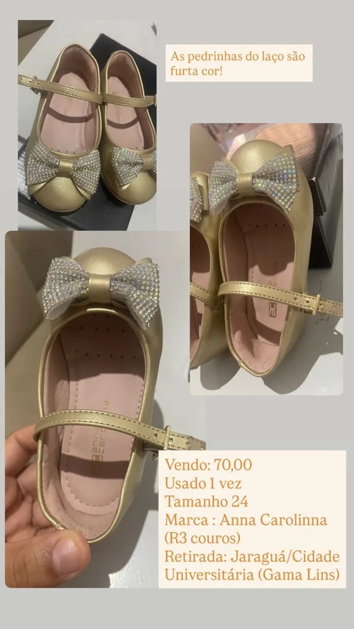 Sapato dourado - Foto 2