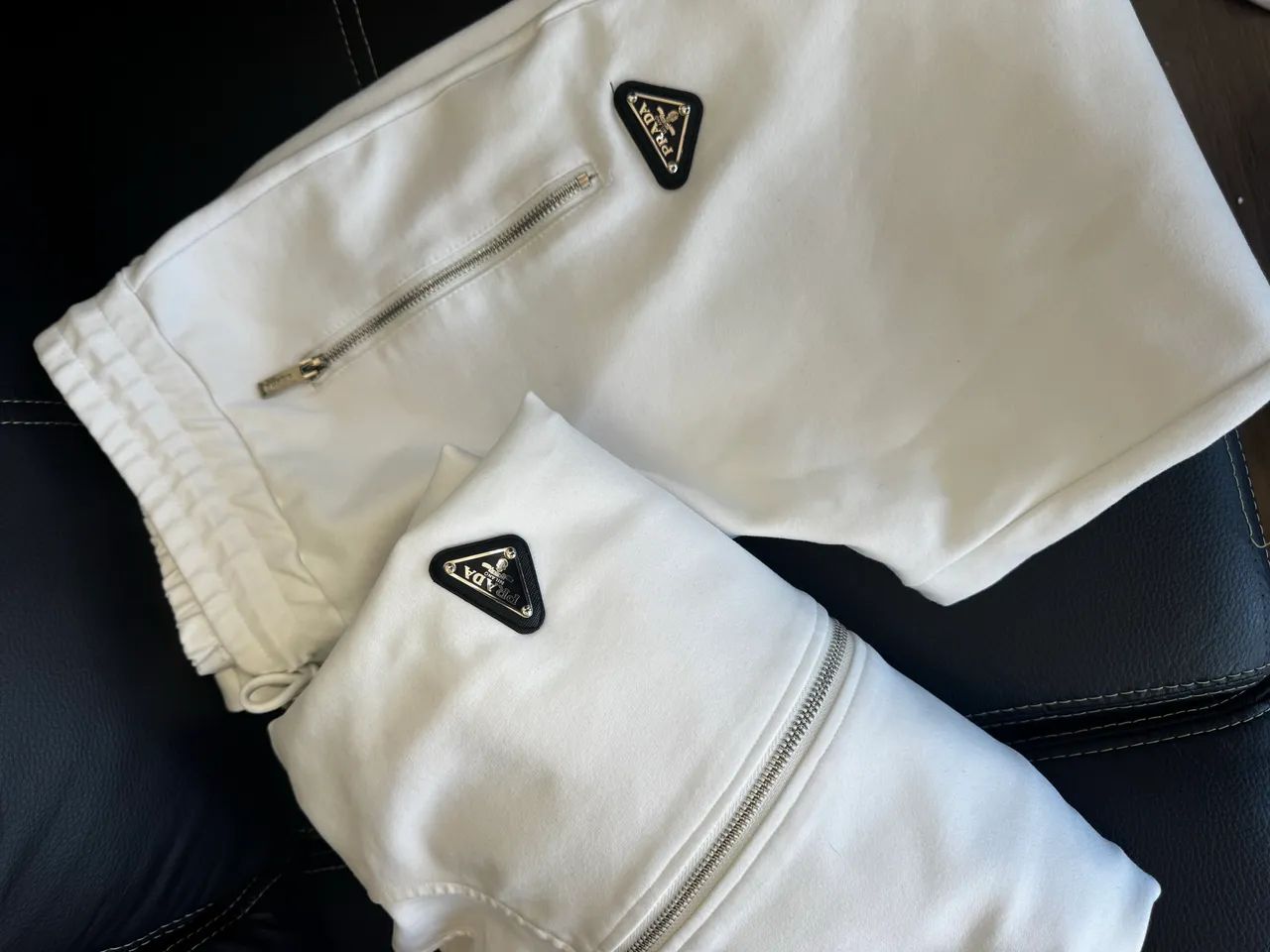 Conjunto Prada Original Branco - Jaqueta + Calça - Impecável - Foto 5