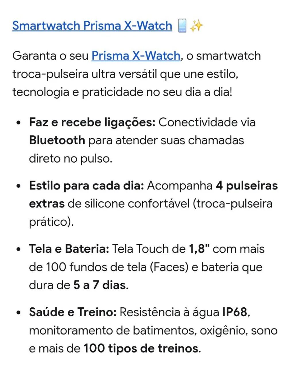 Smartwatch X-WATCH PRISMA  - Foto 4