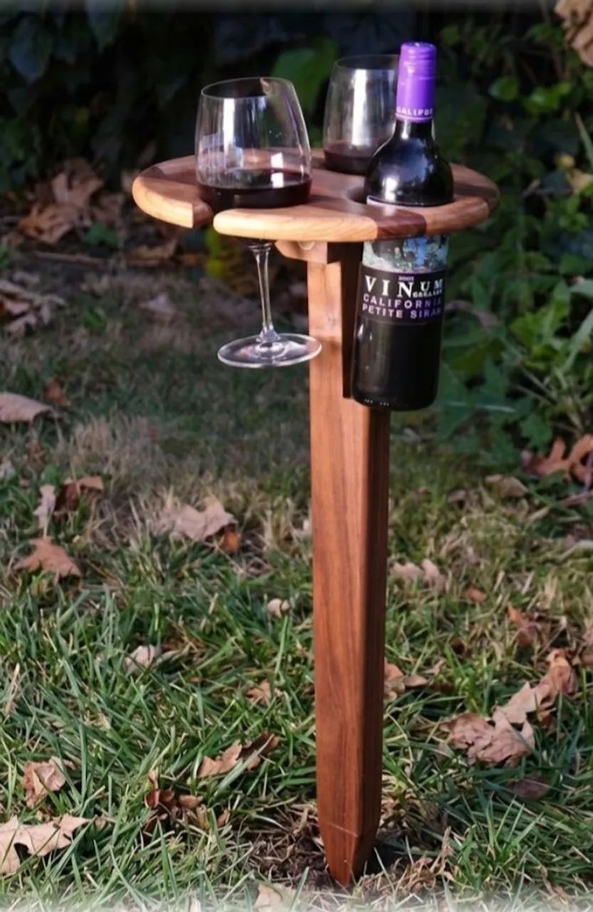 Mini adega e vinho pic-nic.