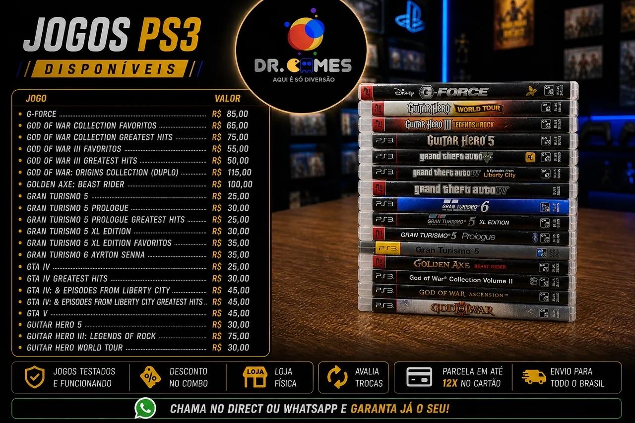 Jogos PS3 - G