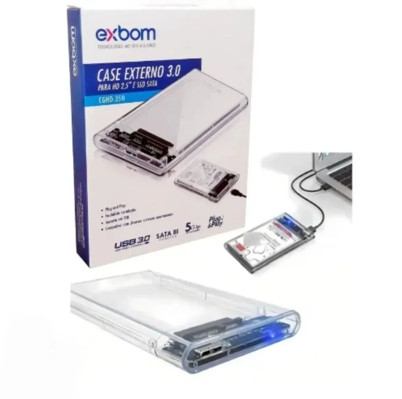 CASE HD EXTERNO GAVETA 3.0 