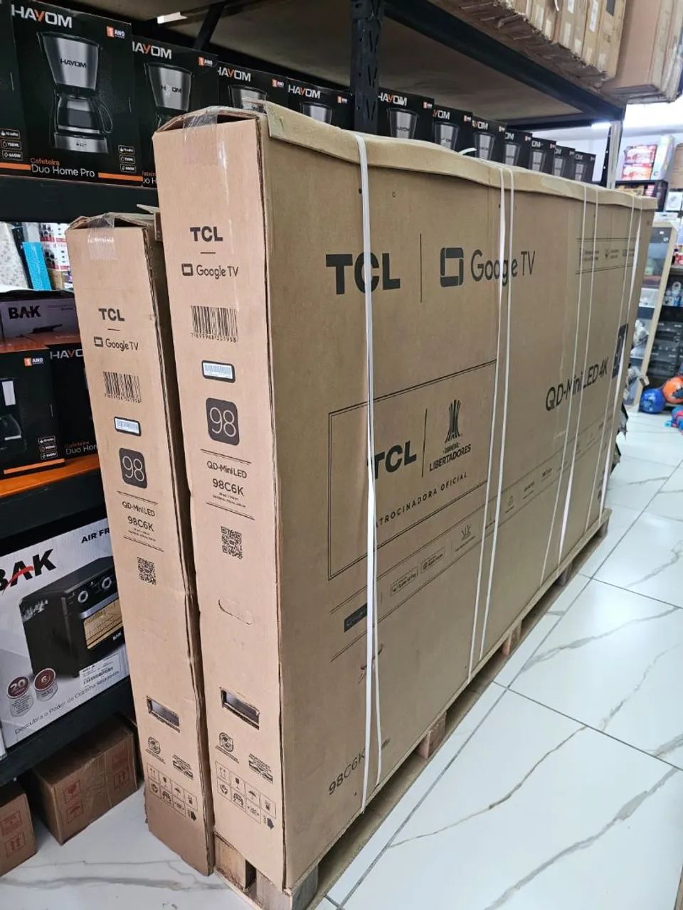 Tv 98 polegadas  Qd-mini Led 4k queled tcl (modelos e valores diferentes 