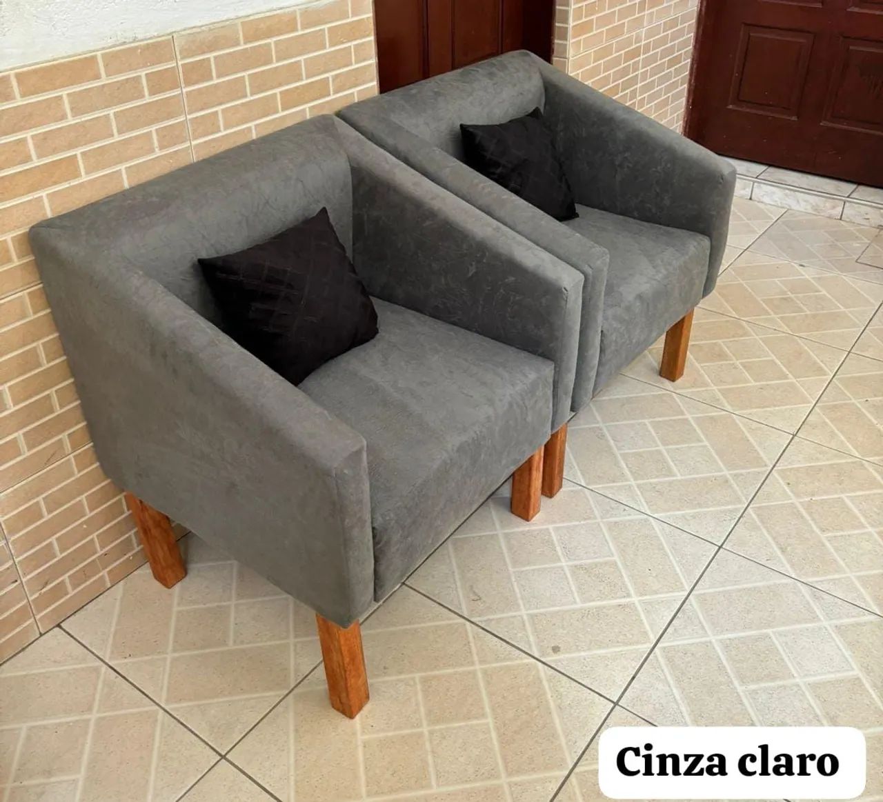 Poltronas Suede R$200.00 cada  - Foto 3