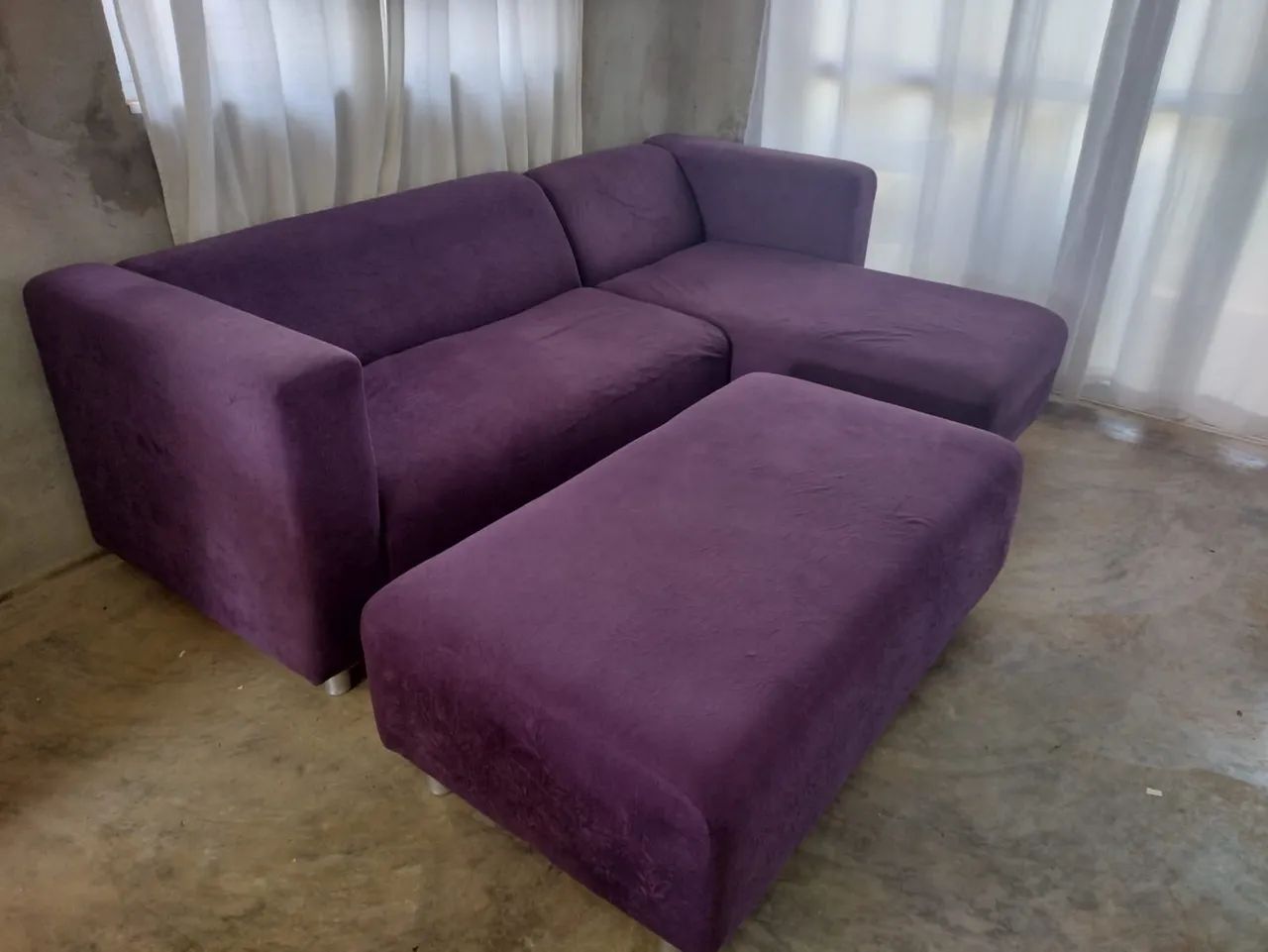 Sofá 3lugares com Chaise Leia o Anúncio 