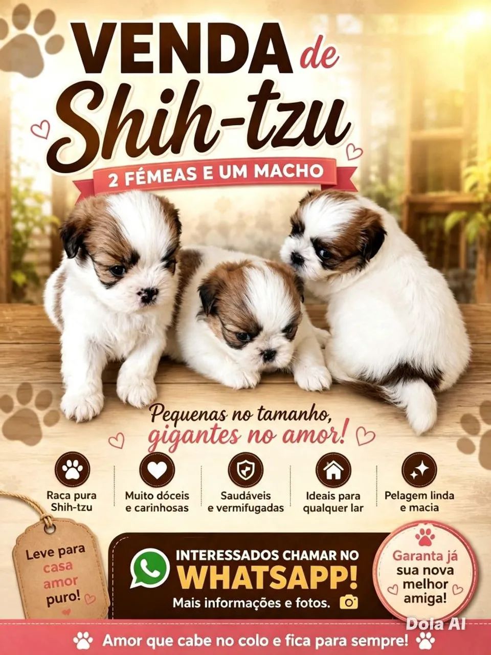 Lindos filhotes de Shih Tzu 