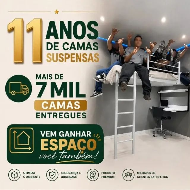 cama suspensa